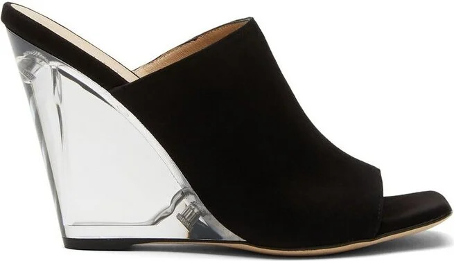 Stuart Weitzman Lucite 100 Wedge Sandals