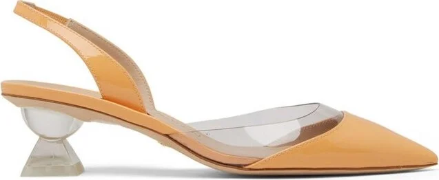 Stuart Weitzman Lucite Sculpt Sling 50 Pm Pumps