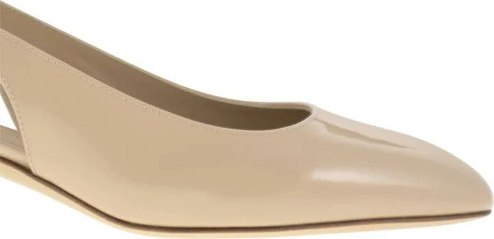 Stuart Weitzman Maeve - Lacquered Leather Slingback - Image 6