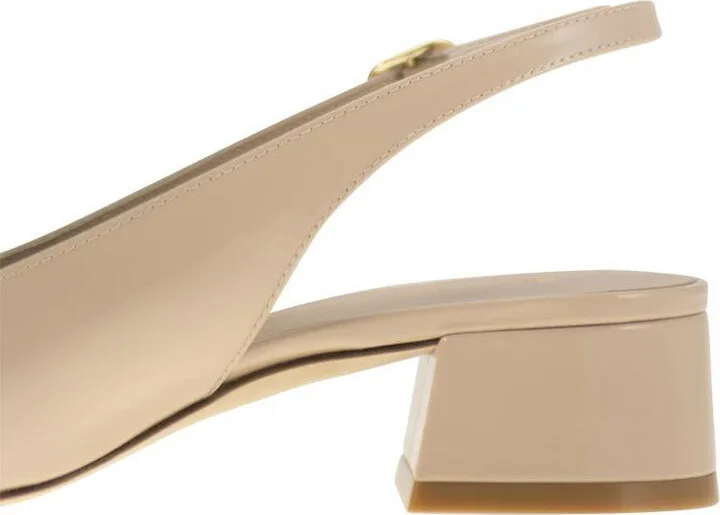 Stuart Weitzman Maeve - Lacquered Leather Slingback - Image 7