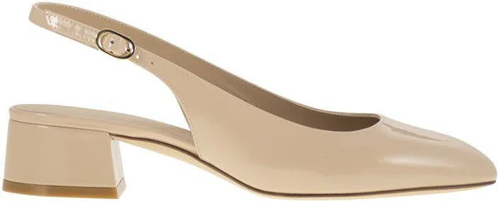 Stuart Weitzman Maeve - Lacquered Leather Slingback