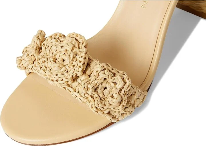 Stuart Weitzman Magnolia Block 85 Women's Wedge Shoes Natural Tonal : 9.5 M, Leather - Image 7