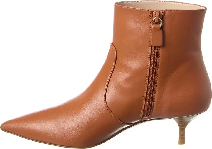 Stuart Weitzman Mara 50 Zip Leather Bootie - Image 2