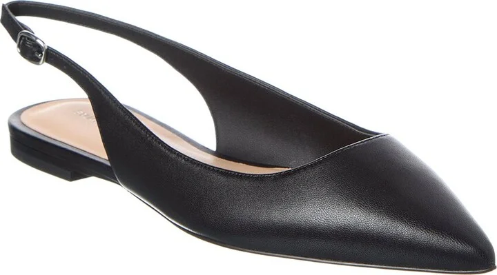 Stuart Weitzman Mara Leather Slingback Flat