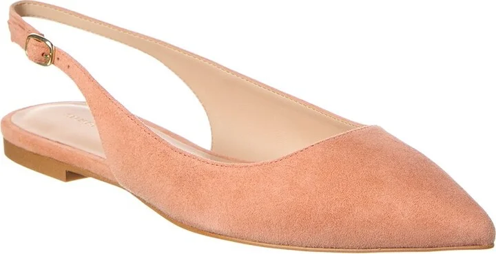 Stuart Weitzman Mara Suede Slingback Flat