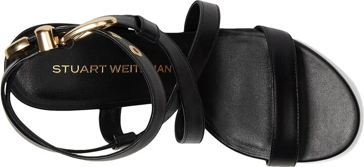Stuart Weitzman Maven Block 85 Women's Shoes Black : 5 M, Leather - Image 2