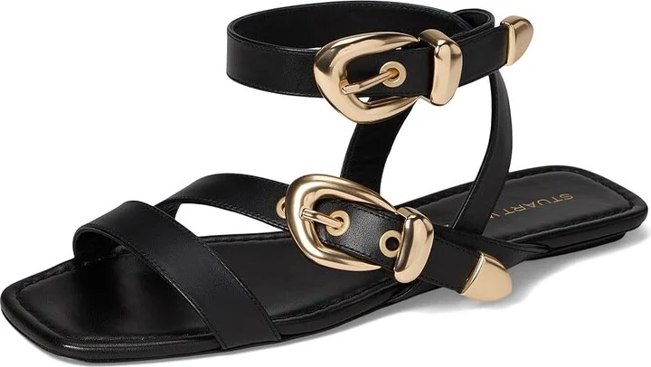 Stuart Weitzman Maven Sandals Women's Shoes Black : 6.5 M, Leather - Image 5