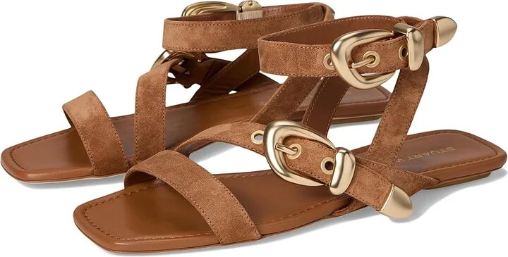 Stuart Weitzman Maven Sandals Women's Shoes Doe : 8 M, Leather