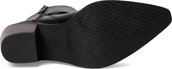 Stuart Weitzman Maven Western Bootie Women's Shoes Black : 9.5 M, Leather - Image 3