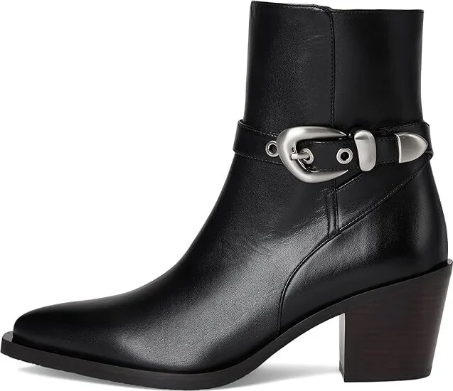 Stuart Weitzman Maven Western Bootie Women's Shoes Black : 9.5 M, Leather - Image 6