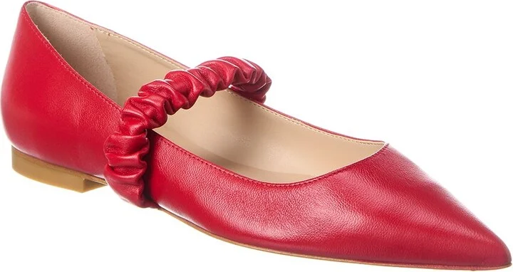 Stuart Weitzman Maxine Leather Ballet Flat