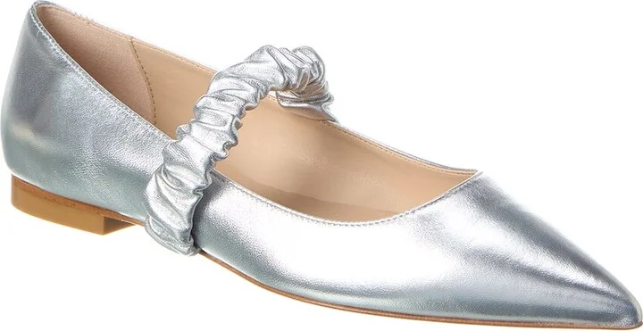 Stuart Weitzman Maxine Leather Ballet Flat