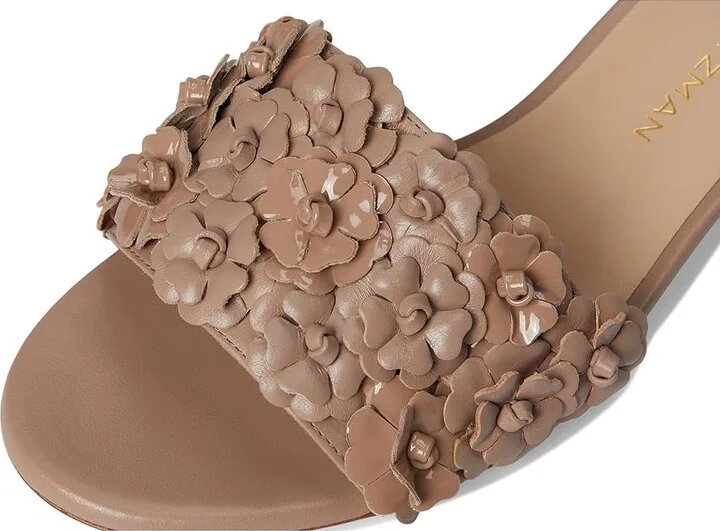 Stuart Weitzman MEADOW BLOCK SLIDE 35 Women's Sandals Fawn : 5 M, Leather - Image 7