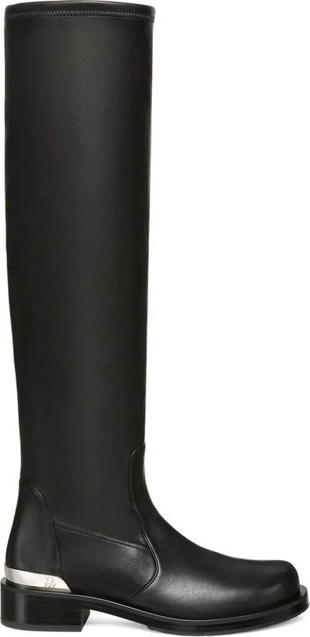 Stuart Weitzman Mercer Bold SW Logo Slouch Boots