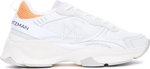Stuart Weitzman Mesh Lace-Up Sneakers