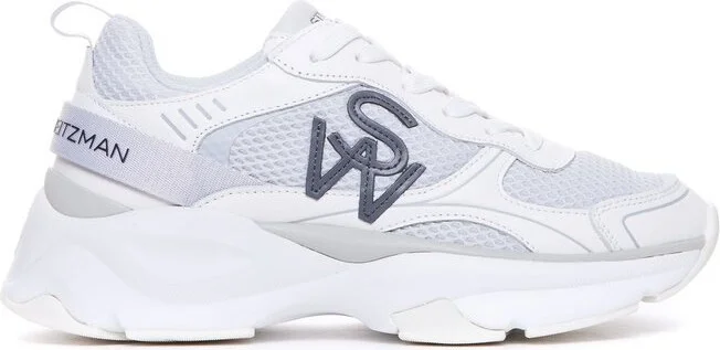 Stuart Weitzman Mesh Lace-Up Sneakers