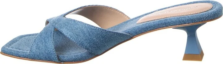 Stuart Weitzman Miami 50 Leather & Canvas Sandal - Image 2