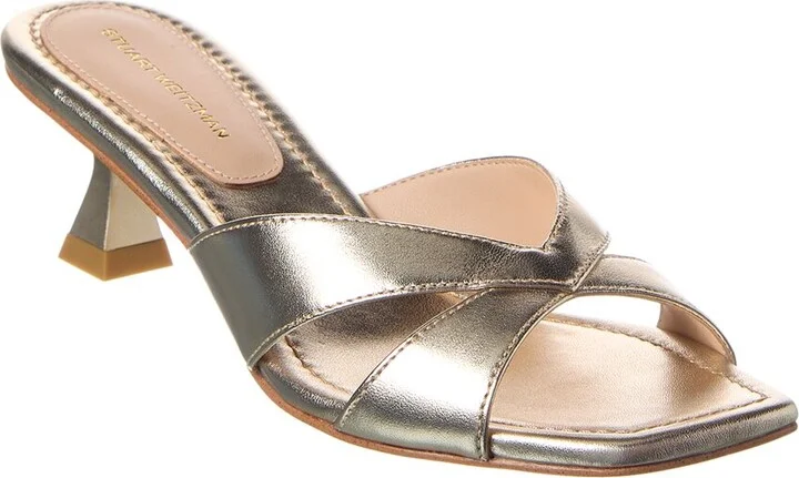 Stuart Weitzman Miami 50 Leather Sandal
