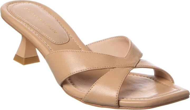 Stuart Weitzman Miami 50 Leather Sandal
