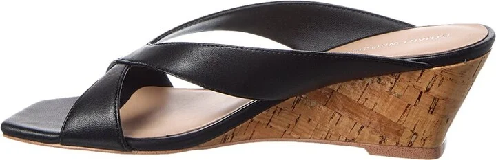 Stuart Weitzman Miami 50 Leather Wedge Sandal - Image 2
