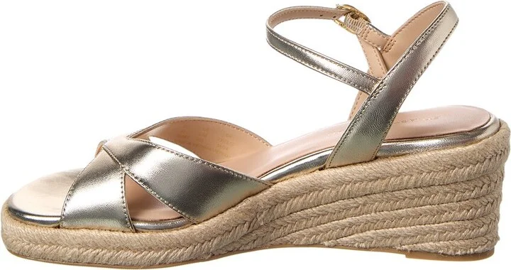 Stuart Weitzman Miami Espadrille Leather Wedge - Image 2