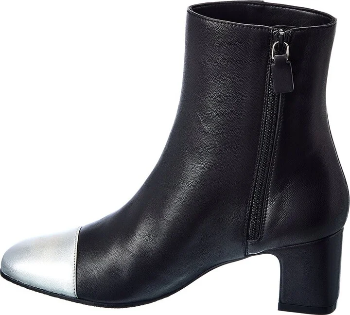 Stuart Weitzman Milla 60 Leather Bootie - Image 2