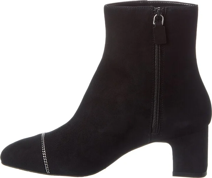 Stuart Weitzman Milla Chain 60 Zip Suede Bootie - Image 2