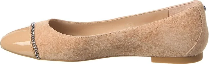 Stuart Weitzman Milla Chain Suede Ballet Flat - Image 2