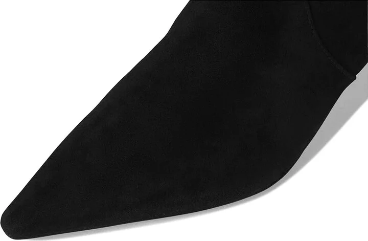Stuart Weitzman Naomi 50 Boot Women's Flat Shoes Black 1 : 6.5 M, Leather/Rubber - Image 2
