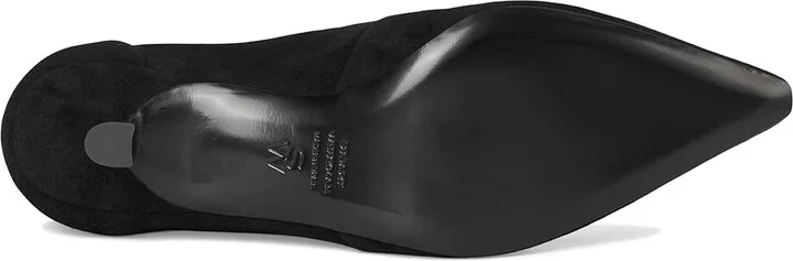 Stuart Weitzman Naomi 50 Bootie Women's Flat Shoes Black : 5.5 M, Leather/Rubber/Suede - Image 3