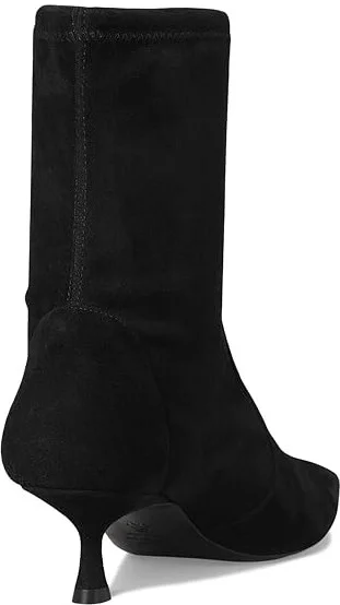Stuart Weitzman Naomi 50 Bootie Women's Flat Shoes Black : 5.5 M, Leather/Rubber/Suede - Image 4