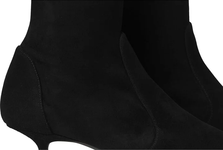 Stuart Weitzman Naomi 50 Bootie Women's Flat Shoes Black : 5.5 M, Leather/Rubber/Suede - Image 7