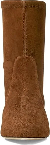 Stuart Weitzman Naomi 50 Bootie Women's Flat Shoes Deep Coffee : 5 M, Leather/Rubber/Suede - Image 2