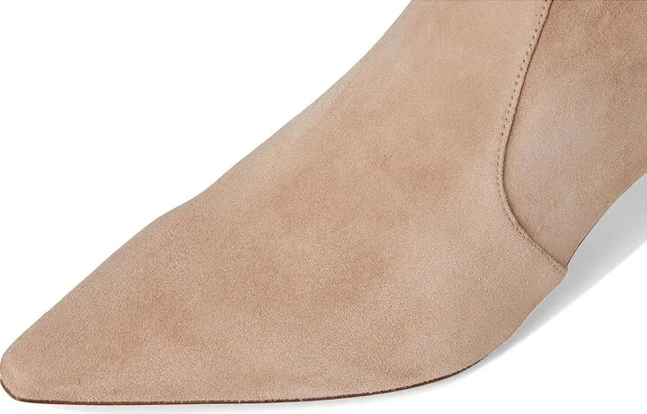 Stuart Weitzman Naomi 50 Bootie Women's Flat Shoes Fawn : 9 M, Leather/Rubber/Suede - Image 2