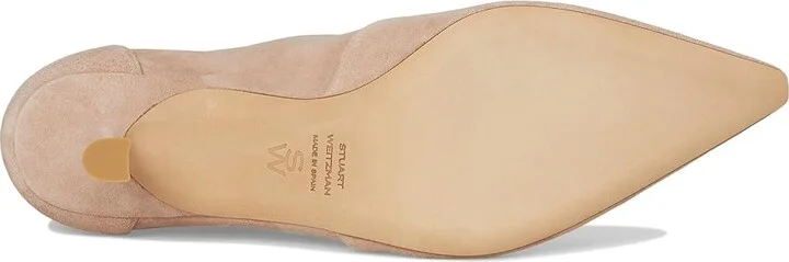 Stuart Weitzman Naomi 50 Bootie Women's Flat Shoes Fawn : 9 M, Leather/Rubber/Suede - Image 3