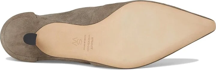 Stuart Weitzman Naomi 50 Bootie Women's Flat Shoes Stone : 8 M, Leather/Rubber/Suede - Image 3
