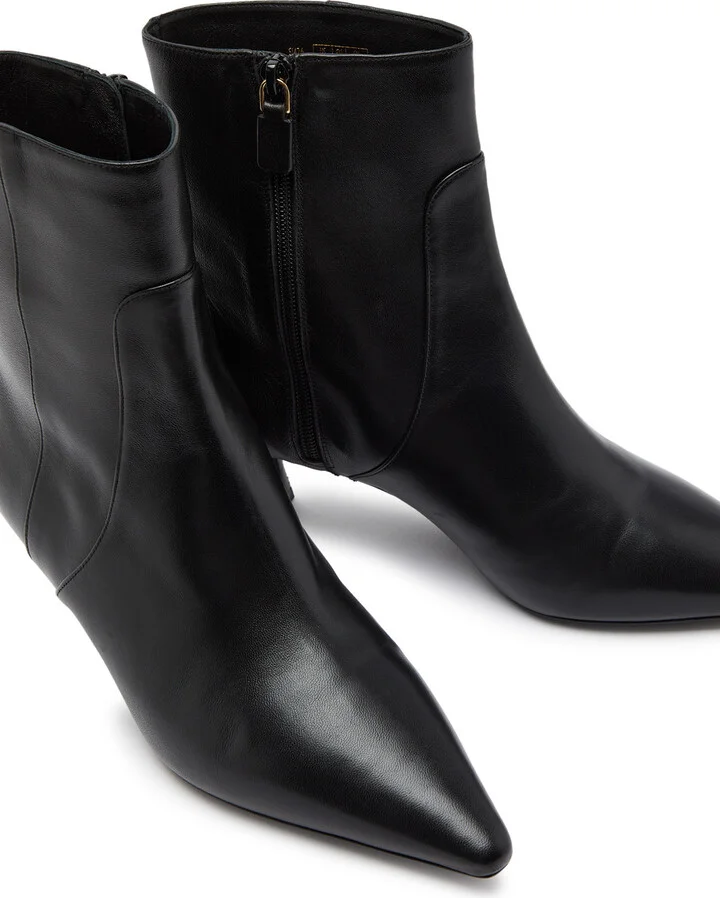 Stuart Weitzman Naomi 50 Leather Ankle Boots - Image 3