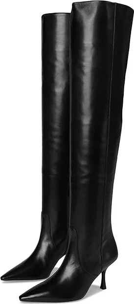 Stuart Weitzman Naomi 75 Tall Boot Women's Flat Shoes Black : 7.5 M, Leather/Suede