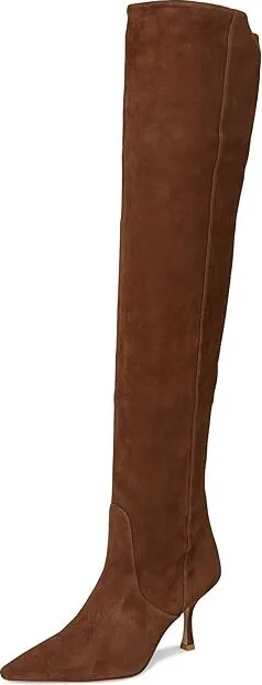 Stuart Weitzman Naomi 75 Tall Boot Women's Flat Shoes Deep Coffee : 6.5 M, Leather/Suede - Image 5