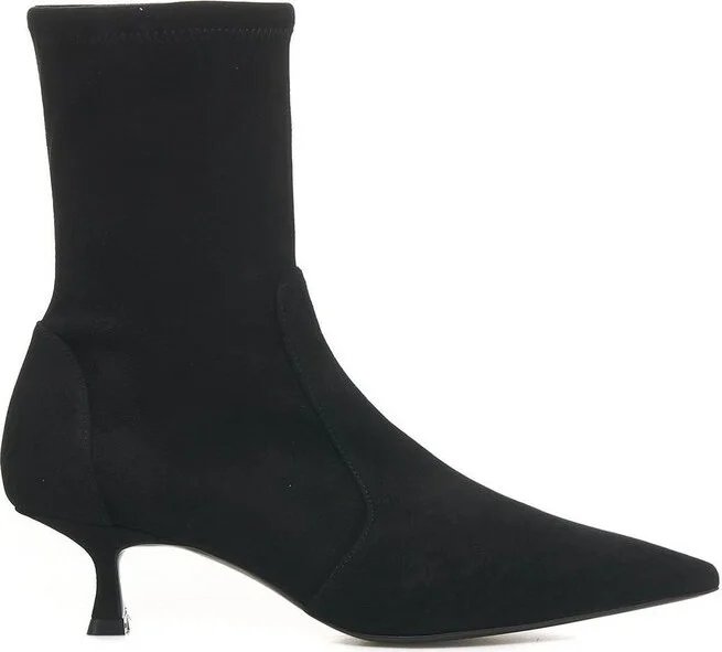 Stuart Weitzman Naomi Pointed-Toe Ankle Boots