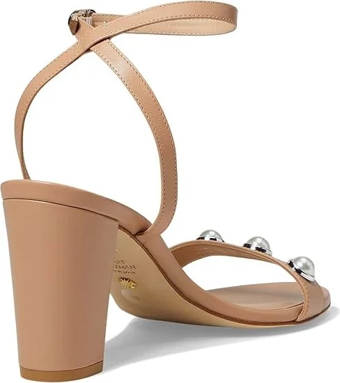 Stuart Weitzman Nearlybare Portia Sandal Women's Sandals Adobe : 10.5 M, Leather - Image 4