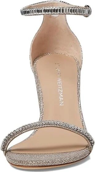 Stuart Weitzman Nearlynude Stefanie Sandal Women's Sandals Poudre/Clear : 10 M, Leather - Image 2