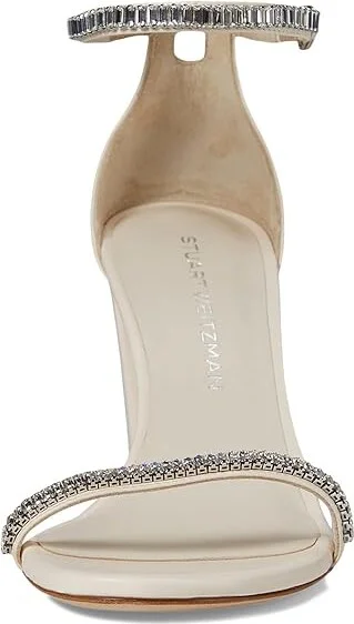 Stuart Weitzman Nearlynude Stefanie Sandal Women's Sandals Seashell/Clear : 7.5 M, Leather - Image 2