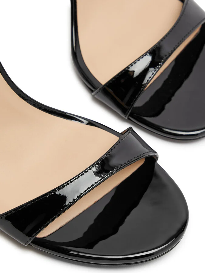 Stuart Weitzman Nudist 100 Patent Leather Sandals - Image 3