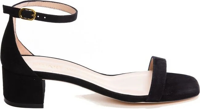 Stuart Weitzman Nudist 35 Block Heel Sandals
