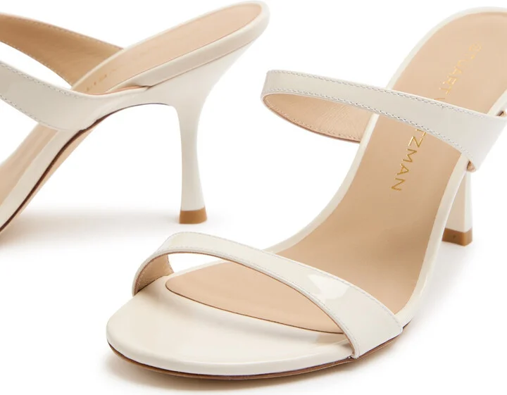 Stuart Weitzman Nudist 85 Patent Leather Mules - Image 4