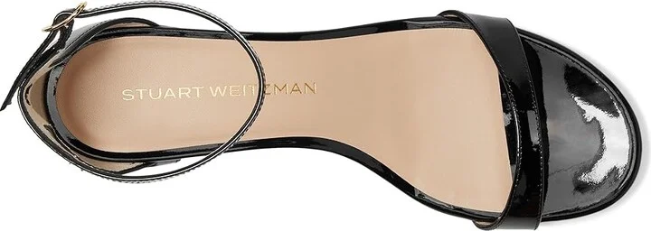 Stuart Weitzman Nudist Block 35 Women's Wedge Shoes Black : 6 M, Leather - Image 2