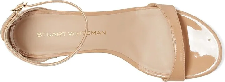 Stuart Weitzman Nudist Block 35 Women's Wedge Shoes Black : 6 M, Leather - Image 8