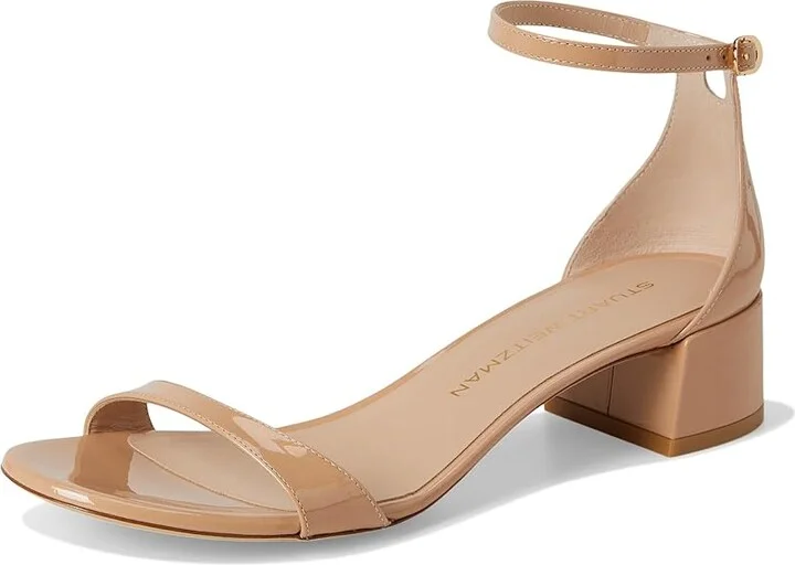 Stuart Weitzman Nudist Block 35 Women's Wedge Shoes Black : 6 M, Leather - Image 11