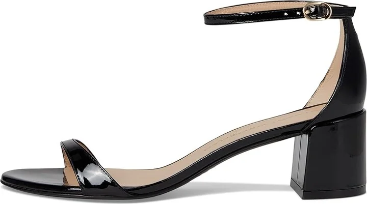 Stuart Weitzman Nudist Block 50 Women's Shoes Black : 5 M, Leather - Image 6